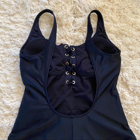 Mossimo Lace Up Front One Piece Swimsuit - Picture 6 of 8